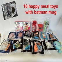 Lot of 18 McDonalds Happy Meal Toys and Batman Forever Glass Mug Collectibles - £23.18 GBP