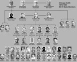 CHICAGO OUTFIT 8X10 PHOTO MAFIA ORGANIZED CRIME MOBSTER MOB PICTURE CHART - $5.93