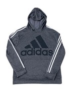 adidas Boys 3-Stripes Classic Hoodie Sweatshirt Size Large 14/16 Grey Pu... - $29.69