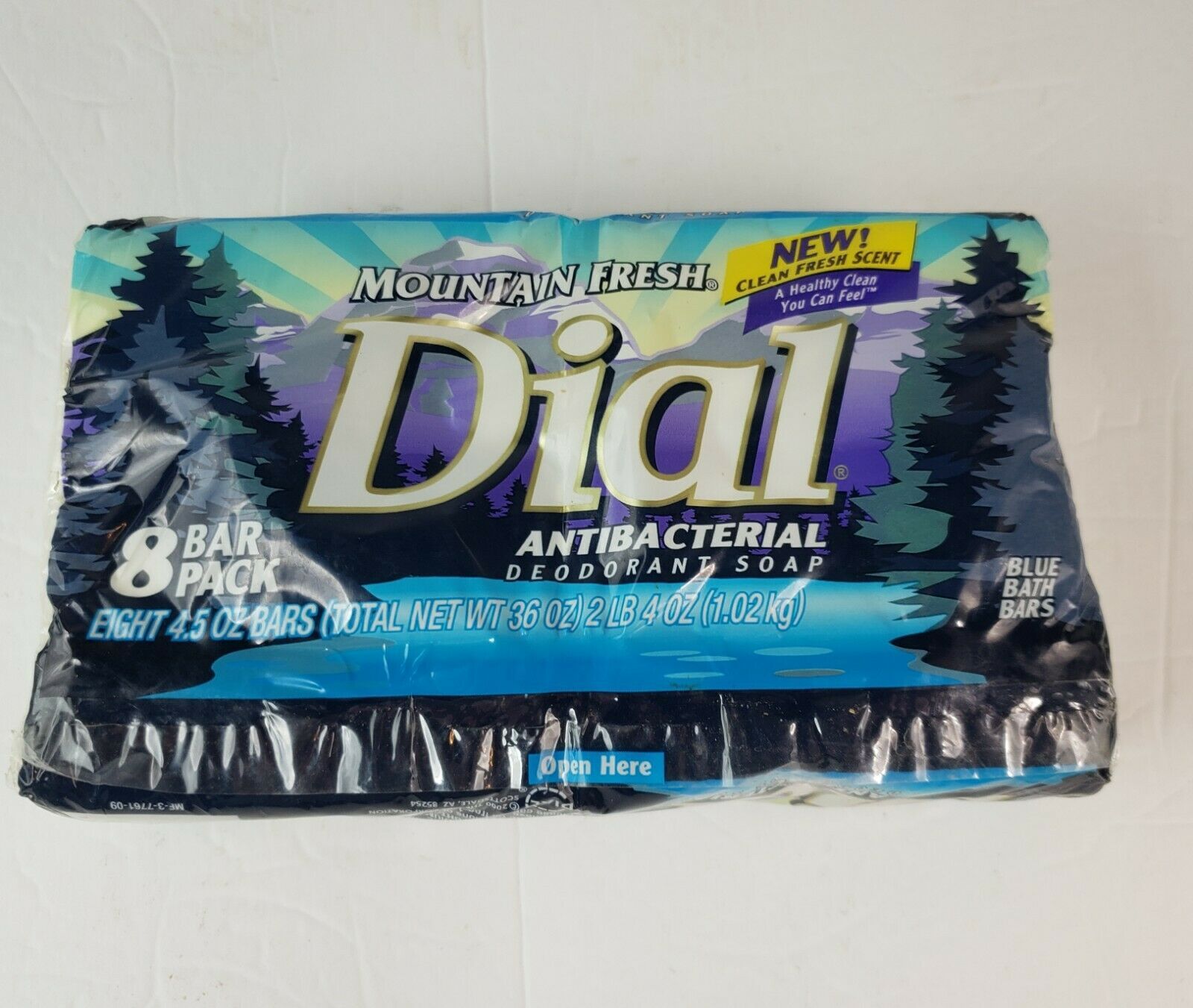 Vtg 1990s Dial Mountain Fresh Bar Soap Antibacterial Deodorant Soap NOS 8 Bars - $69.29