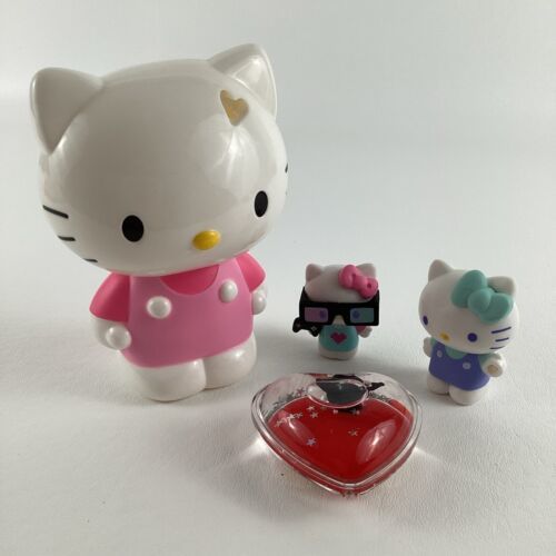 Hello Kitty Toy Lot Floating Heart Kuromi Keychain Video Gamer Figure Sa... - $20.74