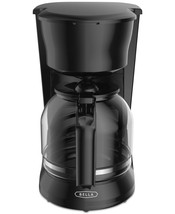 Bella 12-Cup Glass-Carafe Black Drip Coffee Maker - Black - £19.82 GBP