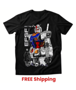GUNDAM RX-78-2 EFSF Retro Cartoon Unisex 100% Cotton Round Neck T-Shirt ... - $547.20 MXN+