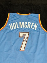 Chet Holmgren Signed Oklahoma City Thunder Basketball Jersey COA - £156.03 GBP