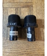 Banjo HB 125/100 black poly 1&quot; hose barb, 1-1/4&quot; pipe - $3.96