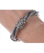 Heavy Retro Byzantine sterling multi-strand bracelet h - £151.49 GBP