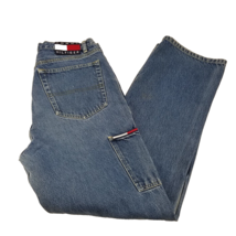 Tommy Hilfiger Jeans Womens Rare Skater Y2K Double Front Carpenter Flag ... - £28.95 GBP