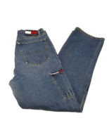 Tommy Hilfiger Jeans Womens Rare Skater Y2K Double Front Carpenter Flag ... - £29.11 GBP