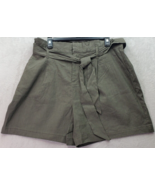 INC International Concepts Shorts Womens Size XL Olive Linen Mid Rise Dr... - £21.71 GBP