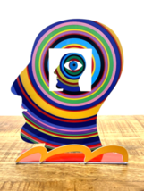 Scultura pop art in metallo di David Gerstein &quot;Testa nella testa&quot; - £110.71 GBP