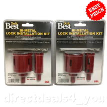 Do It Best 2-1/8&quot;&amp;1&quot; Bi-Metal Lock Installation Kit 315745 Pack of 2 - £22.52 GBP