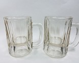 Unbranded Root Beer 12 Oz Heavy Glass Mugs Set of 2 1980&#39;s - £8.52 GBP