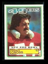 Vintage 1983 Topps Nfc Pro Bowl Football Trading Card #165 Randy Cross 49ers - £3.95 GBP