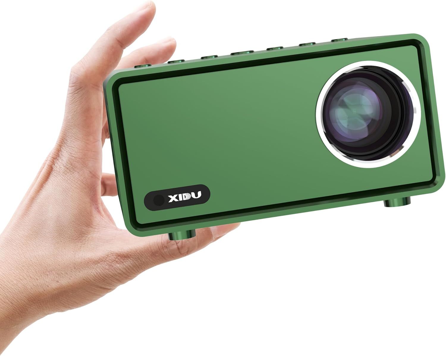 Mini Projector,Portable Projector With Wifi5 And Bluetooth5.1, Xidu 1080... - $46.96