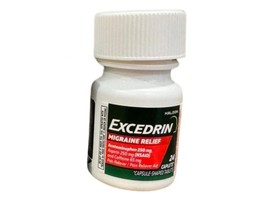 Excedrin Migraine Pain Reliever Acetaminophen 24 Coated Caplets EXP 05/27 - $8.90