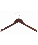 15&quot; Petite Size Walnut Wood Dress Hanger (pack of 100) - $100.13