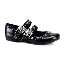 DEMONIA DAISY-03 Women&#39;s Black Gothic Skull Buckle Mary Janes Flats Goth... - $1,253.50 MXN