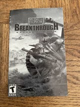 Medal Of Honor Breakthrough Owners Manual Cd Rom - £19.68 GBP