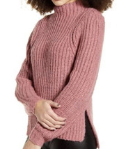 NWT Leith Womens Mock Neck Sweater Red Raspberry Size S - £7.98 GBP