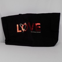 Victoria&#39;s Secret Love Collection Sequin Weekender Tote Bag XL Canvas Lo... - $7.85