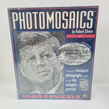 Photomosaics &quot;JFK&quot; Jigsaw Puzzle 1000 Pieces Robert Silvers Buffalo Games NEW! - £18.68 GBP