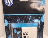 HP 62 Black Ink Cartridge | Works HP ENVY 5540, 5640, 5660, 7640 Series ... - £14.28 GBP