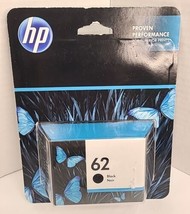 HP 62 Black Ink Cartridge | Works HP ENVY 5540, 5640, 5660, 7640 Series ... - $17.81