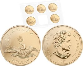2012 Loonie 5 Coin Pack (Free Worldwide Shipping) - £7.70 GBP