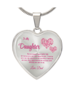 Heartfelt Luxury Gift from Dad: Stunning Heart Pendant Necklace for Daug... - $75.15 CAD+