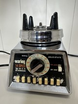 Vintage Waring 1138 Blender Base 14 Speed Super Robot | With Lid - $427.41 MXN