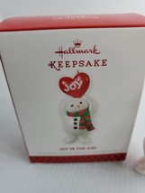 New 2013 Hallmark JOY IN THE AIR! Snowman Joy w/Glitter Limited Edition Ornament - £2.38 GBP