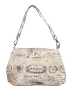 Custom Handmade Vintage Purse Fashion Shoulder Bag IVORY PARIS - £22.20 GBP