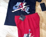 Size 7 Boys 2-Pc. Nike Air Jumpman Classics T-Shirt &amp; Shorts Set BNWTS - £19.54 GBP