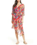 RED CARTER Women&#39;s Size Medium Eliza Cover-up Wrap Red Dress New - €44,65 EUR