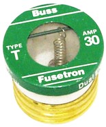 1 BUSS 30A Edison Base PLUG FUSE Time Delay TL 30 amp Green Tron BUSSMAN... - $21.33