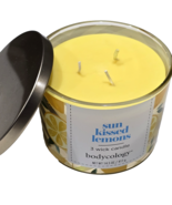 Bodycology Sun Kissed Lemons 3 Wick Candle 14.5oz Yellow Gold 4.5x3in high - $472.43 MXN
