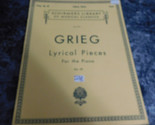 Grieg Lyrical Pieces for Piano Op 43 Vol 773 - $5.99