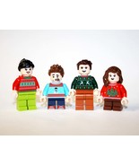 Ugly Christmas Sweater Family Set Collectible Minifigures Toys - $505.11 MXN