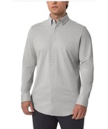 Modern Ambition Mens Shirt Gray Casual Long Sleeves Sports Button-Up Str... - $59.64 CAD