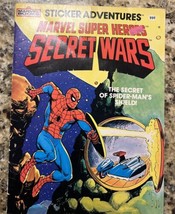 Vintage Marvel Super Heroes Secret Wars Sticker Adventures Spider-man 1984 - £7.31 GBP