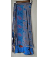 Upcycled Indian Sari Wrap Skirt S618 - $18.50