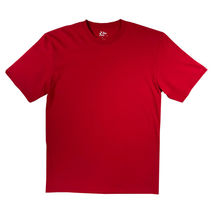 Red Heavyweight T Shirt Big Mens Short Sleeve - £18.35 GBP