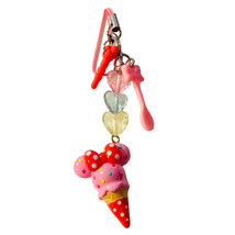 Disney Store Japan Minnie Mouse Pink Ice Cream Phone Plug Charm - £31.69 GBP