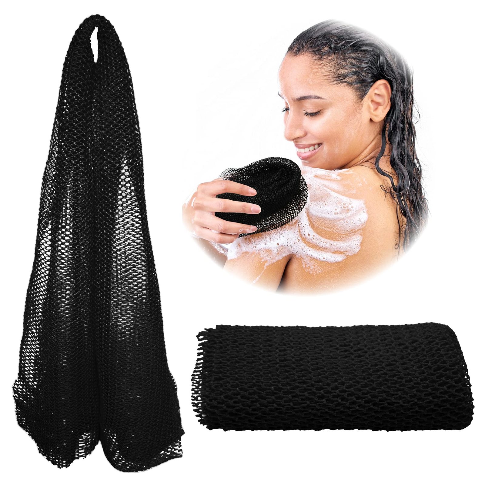 Adeton African Net Sponge, Authentic, Real, Black Owned, Exfoliating Bath Wash