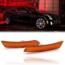 Fender LED Amber Side Marker Lamp Set Diode Dynamics Fits 14-18 Cadillac ATS CTS - £78.41 GBP