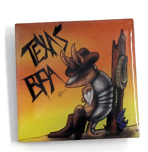 Texas TX BPA Business Professionals of America Pin Cartoon Cowboy Armadillo - £9.71 GBP