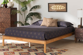 Nella Honey Oak King Size Bed - $4,232.94 MXN
