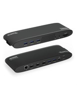 14-In-1 Usb-C Triple Monitor Docking Station With 100W Charging - Displa... - £197.53 GBP