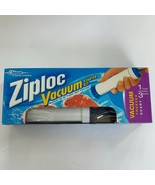 ZIPLOC Vacuum Starter Kit Hand Pump 3 Freezer Quart Bags Discontinued NEW - $24.35 CAD