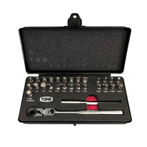Tone BRFS27 29-piece ratcheting bit set in metal case - $1,841.40 MXN